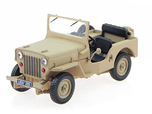 Willys Jeep CJ-3B 1953 desert sand Modellauto 43039 Triple9 1:43 von Triple9