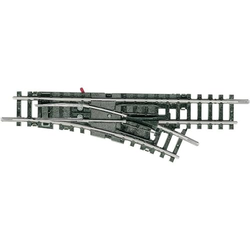 Minitrix 14953 - Manuelle Handweiche Links – Radius R1 - Detailgetreue Modelleisenbahn-Zubehör - Hohe Qualität und Präzision - Spur N von Trix