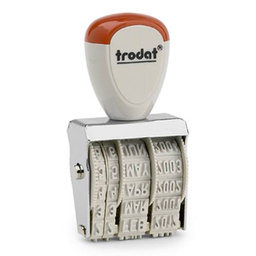 Trodat CLASSIC 1020 Datumsstempel 35 x 5mm (B x H) Silber von Trodat