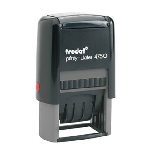 Trodat Printy-Dater Datumsstempel 41 x 24mm (B x H) Grau, Schwarz von Trodat