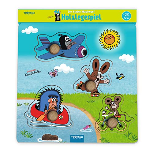 Trötsch Der kleine Maulwurf Holzlegespiel Fahrzeuge: Holzspiel Puzzle von Trötsch Verlag GmbH