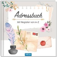 Trötsch Adressbuch Brief und Feder von Trötsch