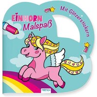 Trötsch Malbuch Stickermalbuch Einhorn Malspaß von Trötsch