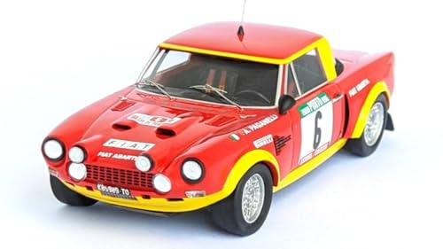 Modell Leiter kompatibel mit Fiat 124 Abarth Rally N.6 Rally of Portugal 1975 Paganelli-Russisch 1:43 TrofEU TFDSN195 von Trofeu