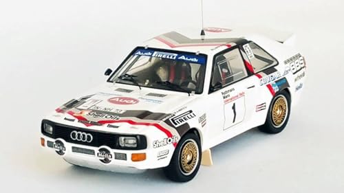 Modell in Maßstab, kompatibel mit Audi Sport Quattro Manx Rally 1984 Mikkola / Hertz 1:43 TrofEU TFRUK91 von Trofeu