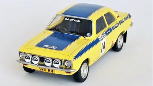 Modell in Maßstab, kompatibel mit Opel Ascona Welsh Rally 1974 Brookes/HUDSON-EVANS 1:43 TrofEU TFDSN110 von Trofeu