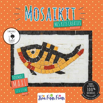 Trois petits points DREI kleine Punkte – Set Mosaik komplett Fisch-Maxi, 6192459600192, Universal von Trois petits points