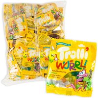 Großpackung Fruchtgummi Würmchen, 100 Tütchen, 1kg von Trolli