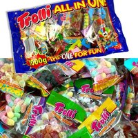 Trolli All in One - Großpackung 1kg, mit versch. Süßigkeiten in kleinen Tütchen von Trolli