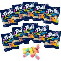 Trolli Saure Würmchen, 10x 10g fruchtig-sauer von Trolli