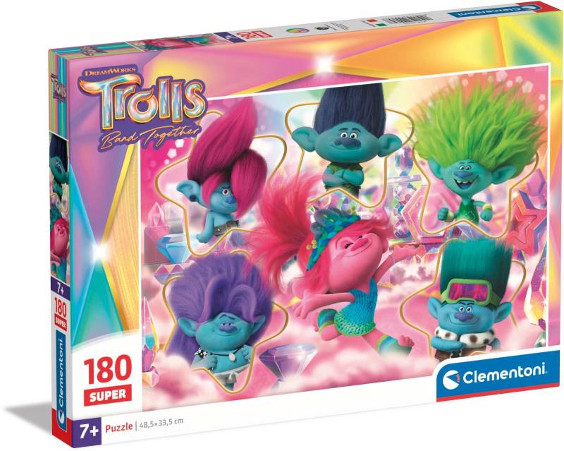 Clementoni Trolls Super Puzzle 180 Teile von Trolls