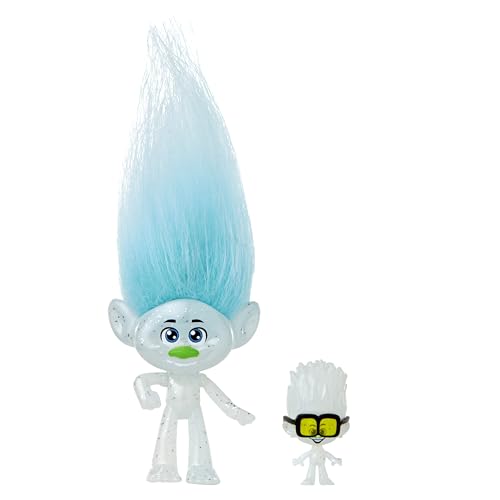 Mattel DREAMWORKS TROLLS Gemeinsam Stark – Guy Diamond Puppe mit Plüschhaar, Mode zum Ausziehen, 5 bewegliche Gelenke, für Kinder ab 3 Jahren, HNF09 von Mattel