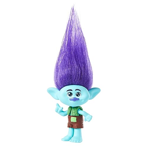 Mattel DREAMWORKS TROLLS Gemeinsam Stark – Königin Poppy, Viva, Branch, Guy Diamond mit Tiny Diamond, Plüschhaar, Mode zum Ausziehen, 5 bewegliche Gelenke, für Kinder ab 3 Jahren, HNF08 von Mattel