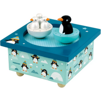 TROUSSELIER 6295008 Spieluhr mit tanzenden Pinguine, magnetisch von Trousselier