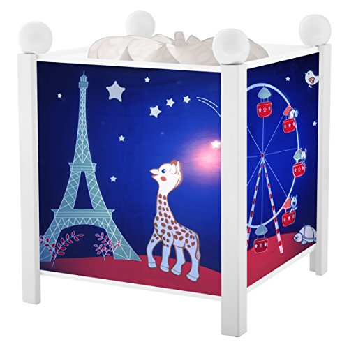 Trousselier 4365 WGB 12 V Magische Laterne Sophie die Giraffe Paris Nacht Lampe von Trousselier