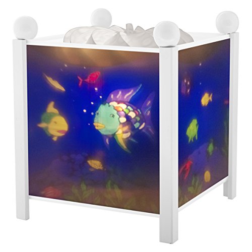 Trousselier Nachtlampe, Snowshoe Pair 12 V „Magic Lantern Rainbow Fish 4366, Weiß von Trousselier