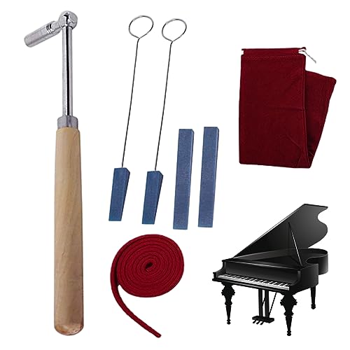 Trrymbbe Klavier Tuning Hammer 7pcs L-Form Labour sparsames poliertes Klavier-Tuning-Kit Professioneller Schraubenschlüssel Holzgriff für Anfänger und Profis Kit Trrymbbe Klavier Tuning Hammer 7pcs L-Form Labour sparsames poliertes Klavier-Tuning-Kit Professioneller Schraubenschlüssel Holzgriff für Anfänger und Profis Kit von Trrymbbe