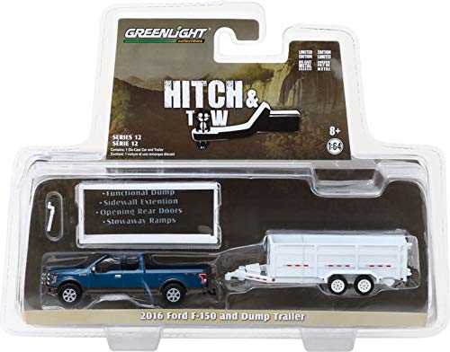 1:64 Anhängerkupplung & Abschleppserie 12 - 2016 Ford und Doppelachs-Kippanhänger von Truck