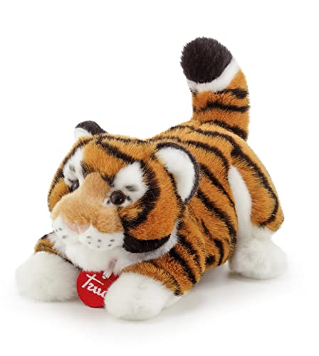 Trudi Tigre Bruce Tigre Mascotte Peluche, Regalo di Natale e Compleanno. | 18x14x19cm Taglia S | Animali Esotici Tropicali | Modello 27136 von Trudi