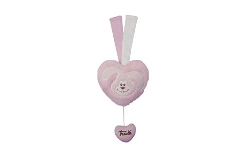 Trudi 18139 - Spieluhr Herz Cremino, Plüsch, 18 cm, rosa von Trudi