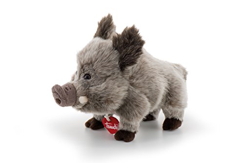 trudi 24847 Animal Klassik Plüschtier Wildschwein Levante ca. 19 cm, Größe S, hochwertiges Stofftier mit weichen Materialien, Plüschfigur mit realistischen Details, waschbar, Kuscheltier für Kinder von Trudi