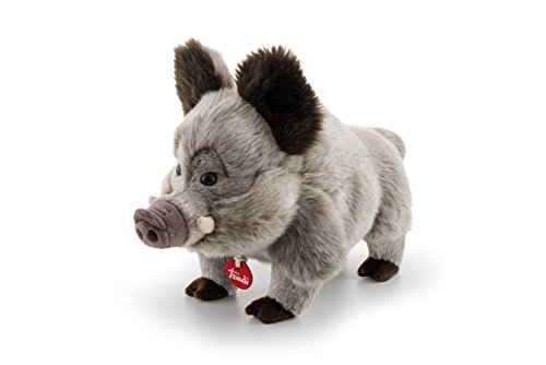 Trudi Klassik 24848 Plüschtier Wildschwein 18 x 23 x 35 cm (Größe M), hochwertiges Stofftier mit weichen Materialien, liebevolle realistische Details, waschbar, Kuscheltier für Kinder, Braun/Grau Trudi Klassik 24848 Plüschtier Wildschwein 18 x 23 x 35 cm (Größe M), hochwertiges Stofftier mit weichen Materialien, liebevolle realistische Details, waschbar, Kuscheltier für Kinder, Braun/Grau von Trudi