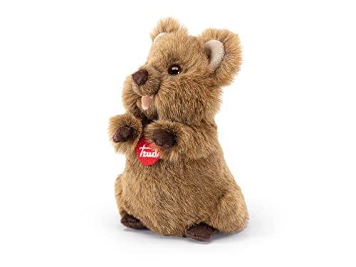 Trudi Quokka Arturo Quokka Mascotte Peluche, Regalo di Natale e Compleanno. | 14x22x13cm Taglia S | Animali Esotici Tropicali | Modello 27144 von Trudi