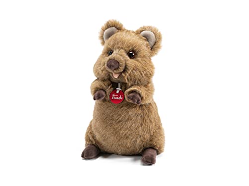 Trudi Quokka Arturo Quokka Mascotte Peluche, Regalo di Natale e Compleanno. | 18x30x18cm Taglia M | Animali Esotici Tropicali | Modello 27145 von Trudi