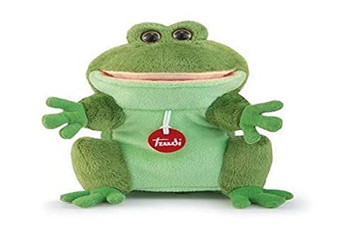 Trudi Handpuppe Frosch Puppen und Plüschpuppen Theater. Kinderspiel. Geschichten erzählen und erschaffen. Dekorativer Plüsch. | 19x23x15cm Größe S | Puppets | Modell 29804 von Trudi