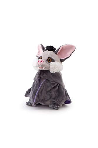 Trudi Puppets 29919 Handpuppe Fledermaus ca. 26 cm (Größe S), Stofftier aus hochwertigen Materialien, liebevolle Details, flauschig und weich, waschbar, Kuscheltier und Puppe für Kinder, Grau/Lila von Trudi