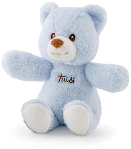 Trudi Bär Spieluhr Cremino Blau Plüschtiere und Doudou-Spieluhren für Babys. Baby-Teddybären für Kinder. Neugeborenengeschenk für die ersten Monate | 20x27x11cm Größe S | Baby Cremino | Modell 18125 von Trudi