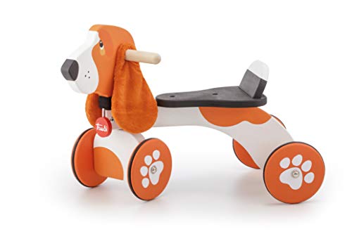 Ride-on Bracco Italien | Sevi | Aufsitzspiele. Hund mit Rädern für Kinder. Ersten Jahren. Sevi Holzspiele | 57x41x33cm | Ride-On aus Holz | Modell 88017 von Trudi