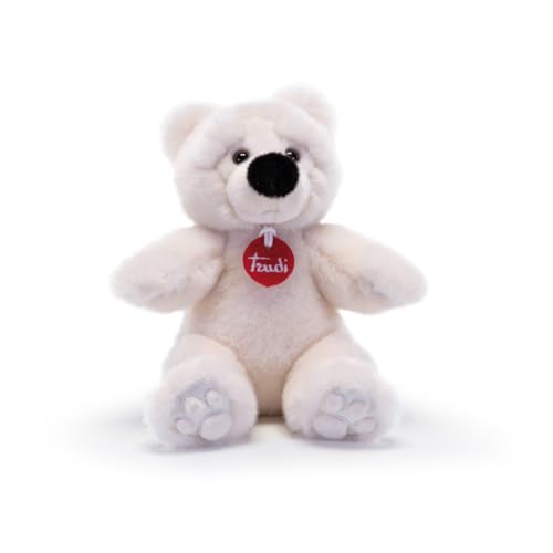 Trudi Bär Joel Elfenbein Plüschtiergeschenk für Weihnachten, Geburtstag und Valentinstag. Eisbär Plüschbär | 18x21x19cm Taglia S | Klassische Teddybären | Modello 25633 von Trudi