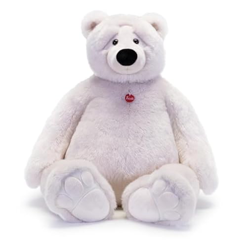 Trudi Bär Joel Elfenbein Plüschtiergeschenk für Weihnachten, Geburtstag und Valentinstag. Eisbär Plüschbär | 75x55x115cm Taglia Maxi Jumbo | Klassische Teddybären | Modello 25636 von Trudi