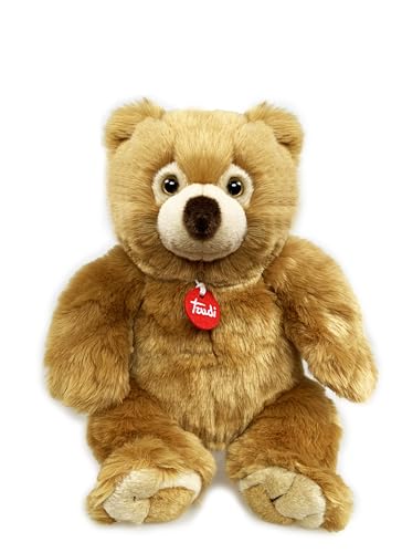 Trudi Bear Friday Plüschbär. Geschenkidee für Erwachsene und Kinder zu Weihnachten, Valentinstag und Geburtstag | 28x36x14cm Größe M | Black Friday | Modell 69658 von Trudi