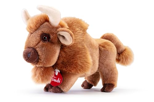 Trudi Bison Rocky Plüschtiere vom Bauernhof, Geburtstags 23x14x19cm Grosse S | Klassiker vom Bauernhof | Modell 69472 von Trudi