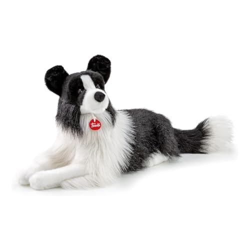 Trudi TUDN9000 Italy Border Collie Scott, Weiß/schwarz, XL von Trudi