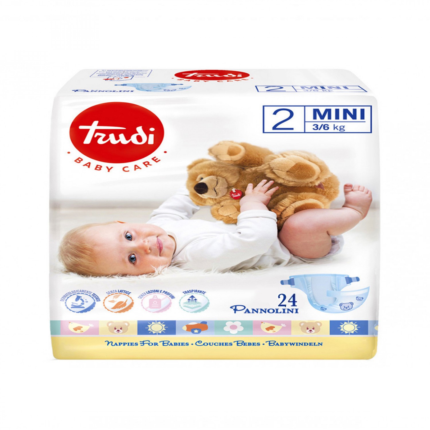 Trudi Windeln 3-6 kg Größe 2 Mini (24 Stück) von Trudi