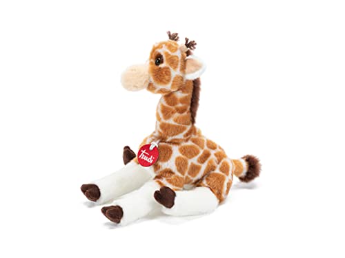 Giraffe Geltrude Trudi | Exotisches Plüschgiraffe, Weihnachts- und Geburtstagsgeschenk. | 13x23x21cm Grosse S | Tropische exotische Tiere | Modell 27141 von Trudi