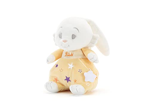 Trudi Hase mit gelbem Kleid Plüsch und Doudou für Babys. Baby-Teddybären für Kinder. Neugeborenengeschenk für die ersten Monate | 12x19x13cm Größe S | Baby Star | Modell 18172 von Trudi