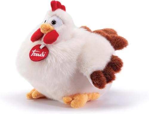 Trudi 23566 Huhn Plüschtier, Weiß, Braun, S von Trudi