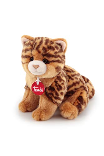 Trudi Gatto Brad animalier Gatto Peluche gioco, Regalo di Natale e Compleanno, riproduzione realistica | 16x20x24cm Taglia S | Classici Gatti Peluche | Modello 21041 von Trudi