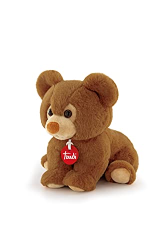 Trudi Puppies TUDE6000 Teddy Bär Baby ca. 17 cm (Größe S), Plüschtier, hochwertiges Stofftier mit weichen Materialien, realistische Details, extra kuschelig, waschbar, Kuscheltier für Kinder, Braun von Trudi