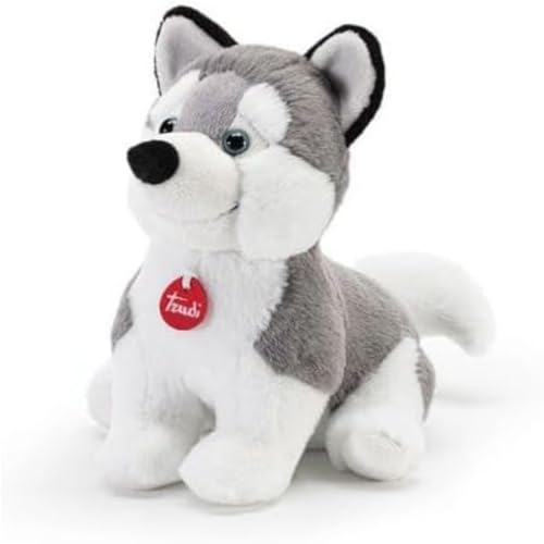 Trudi Puppy Husky Tiere Welpen Plüsch Kollektion Geschenkidee zu Weihnachten oder Geburtstag | 19x28x28cm Größe M | Puppies Plüsch | Modell 19494 von Trudi