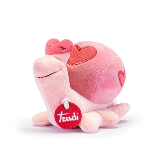 Trudi Schnecke Plüsch mit Herz und Hingabe für Verliebte | 16x32x20cm Grosse M | Celebration Valentine | Modell 52242 von Trudi