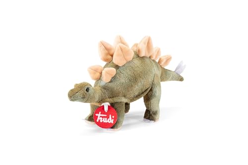 Trudi Stegosaurus Plüsch-Dinosaurier, Geschenk zum Geburtstag und Weihnachten | 24X13X8cm Grosse XS | Prähistorische Tiere | Modell 51182 von Trudi