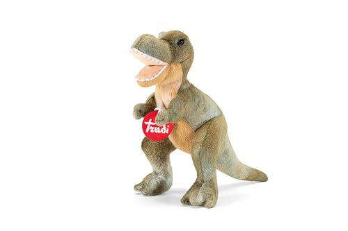 Trudi T- Rex Plüsch-Dinosaurier, Geschenk zum Geburtstag und Weihnachten | 19X18X9cm Grosse XS | Prähistorische Tiere | Modell 51184 von Trudi