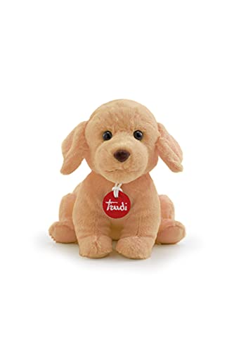 Trudi Puppies TUDE8000 Plüschhund Baby Hund ca. 18 cm (Größe S), hochwertiges Stofftier mit weichen Materialien, Plüschtier mit realistischen Details, waschbar, Kuscheltier für Kinder, Beige von Trudi