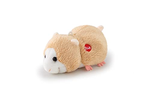 Trudi Sweet Collection TUDL8000 Mini Plüsch Hamster 5 x 6 x 10 cm, Größe XXS, Plüschfigur deluxe mit realistischen Details, hochwertiges Kuscheltier mit Schlaufe, als Anhänger möglich, waschbar, Beige von Trudi