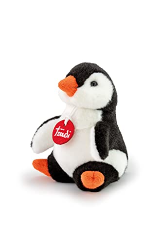 Trudi TUDN2000 Trudini Plüschtier Pinguin ca. 16 cm, Größe XS, Flauschiges Stofftier mit weichen Materialien, Plüschfigur mit liebevollen Details, waschbar, Kuscheltier für Kinder, Schwarz/Weiß von Trudi